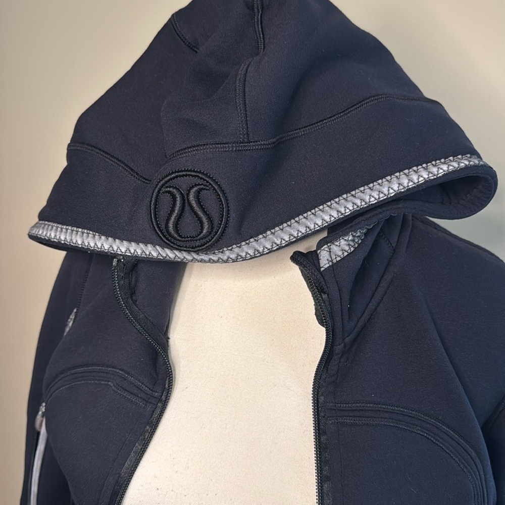 LULULEMON‎ Omega Arms Full Zip Hoodie Sweatshirt Black Women’s Size 4 - Picture 6 of 8